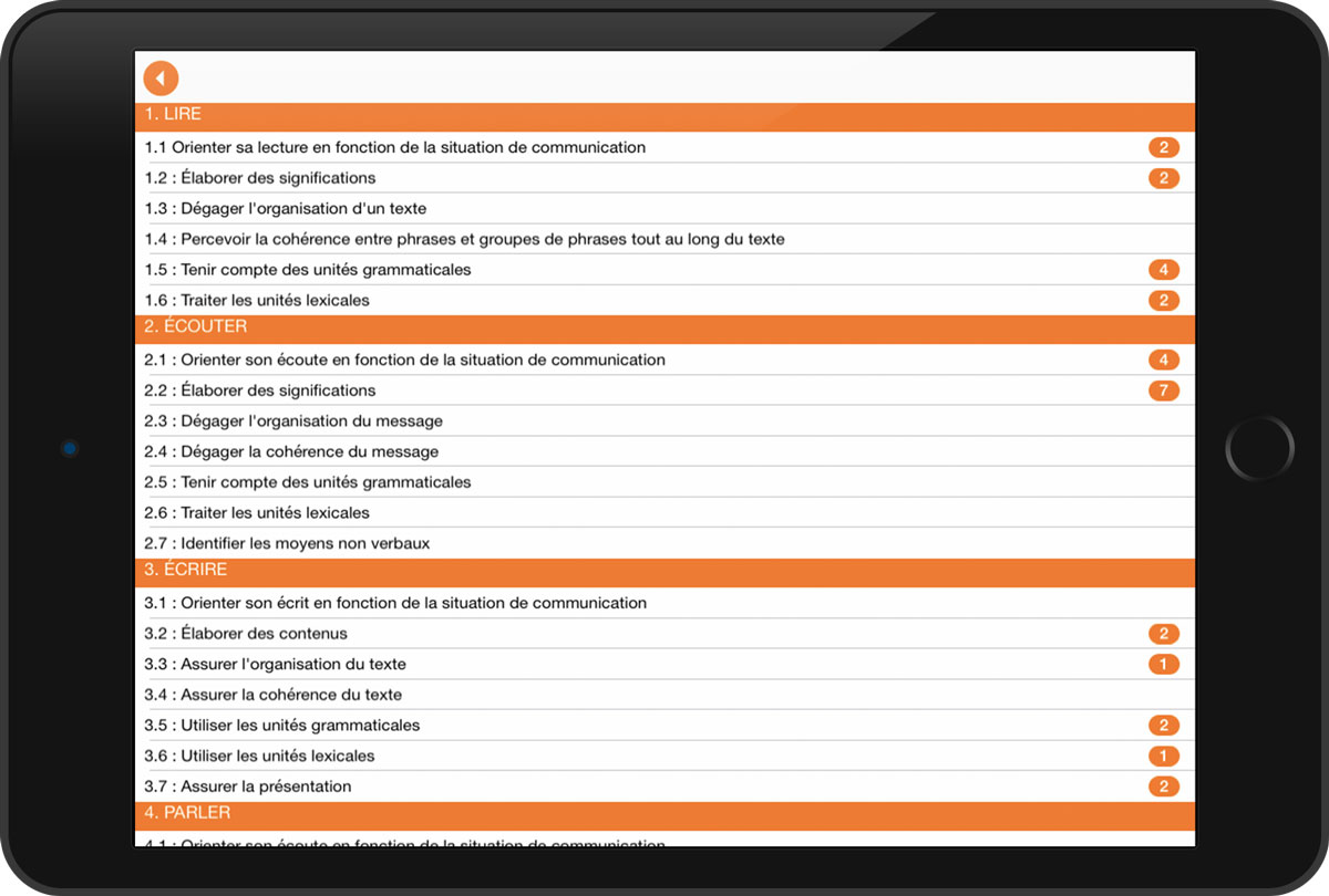 Programme intégré, socles de compétences, cecp, tronc commun